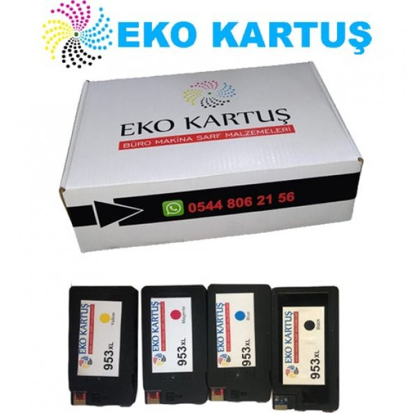 Eko Kartuş Hp Officejet Pro 8728 4 Renk 953XL Muadil Kartuş, ürün görseli 1