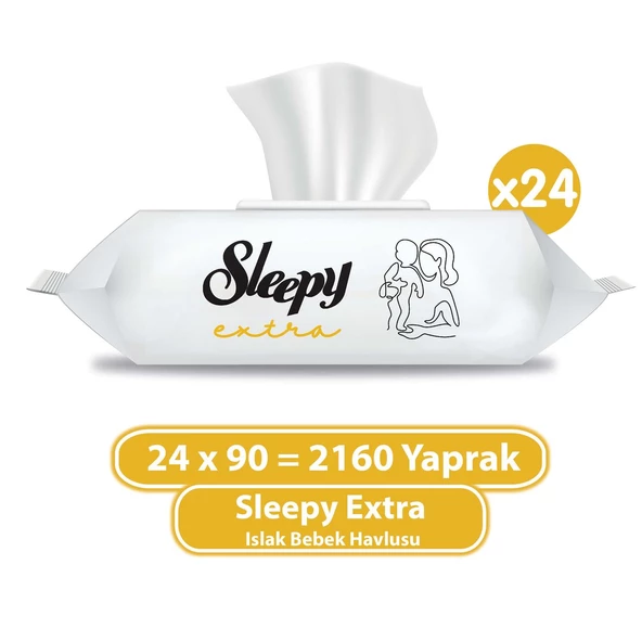 Sleepy Extra Islak Bebek Havlusu 24x90 (2160 Yaprak) ürün görseli 1