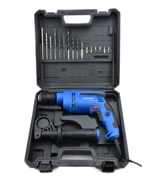 Hyundai Hp710Set 710W Darbeli Matkap Pls.Çanta+16 Parça Uç Set ürün görseli 1