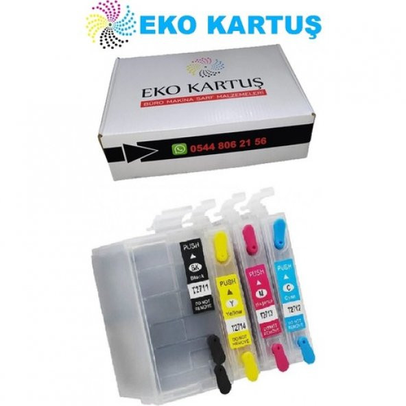 Eko Kartuş Epson Workforce WF-7620TWF (T2711-T2712-T2713-T2714) Set Muadil Kartuş ürün görseli 1
