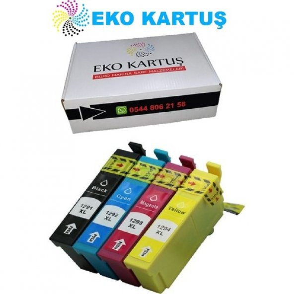 Eko Kartuş Epson Stylus Office B42WD (T1291-T1292-T1293-T1294) Set Muadil Kartuş ürün görseli 1