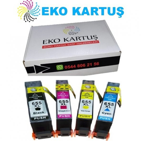 Eko Kartuş Hp CZ283C Yazıcı Kodu, 4 Renk (655XL) Muadil Kartuş, ürün görseli 1