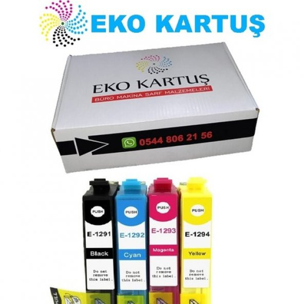 Eko Kartuş Epson T1291 T1292 T1293 T1294 Muadil Kartuş ürün görseli 1