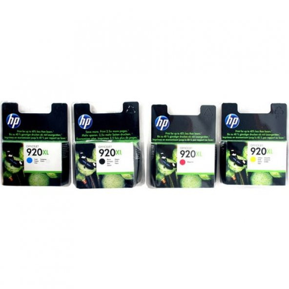 Hp 920Xl Cd972A, Cd973A, Cd974A, Cd975A 6000/6500 4 Lü Avantaj Paket ürün görseli 1