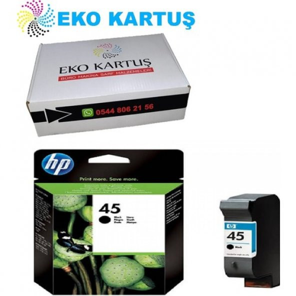 Eko Kartuş HP Muadil Deskjet 880C Yazıcı Siyah Kartuş 45A (51645A) ürün görseli 1
