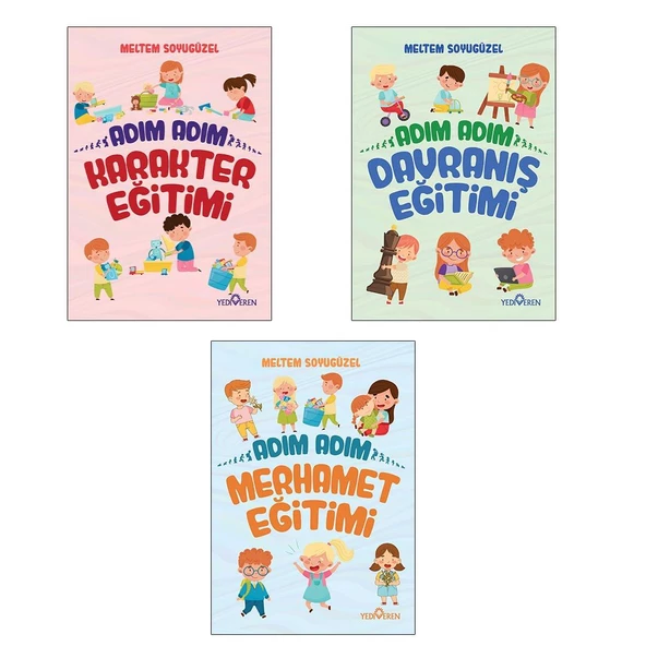 Adım Adım Çocuk Eğitim Seti 3 Kitap Takım ürün görseli 1