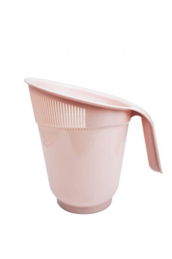 Plastik Eğimli Çok Amaçlı Pratik Pirinç Makarna Süzgeci Pembe ürün görseli 1