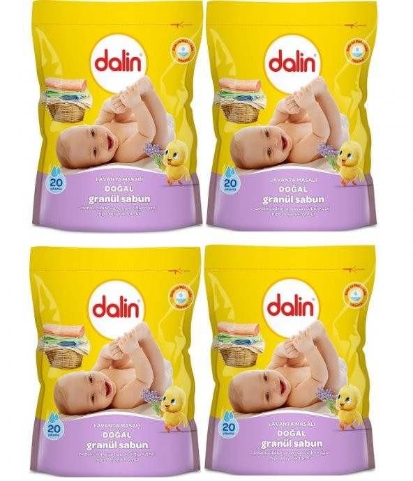 Dalin Doğal Granül Sabun Toz Deterjan 4'lü 1000*4 4000 Gr ürün görseli 1