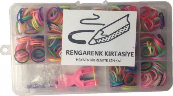 Rengarenk Kırtasiye Bileklik Tasarım Seti 620 parca ürün görseli 1