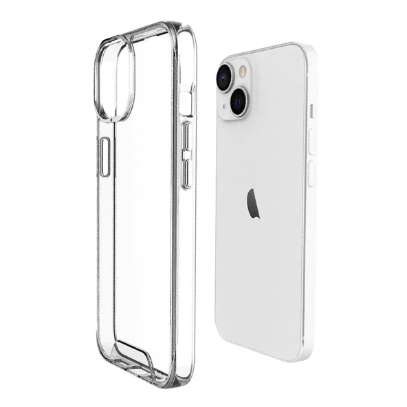 iPhone 14 Plus Kılıf Space Seri Lux Silikon Şeffaf Kapak ürün görseli 1