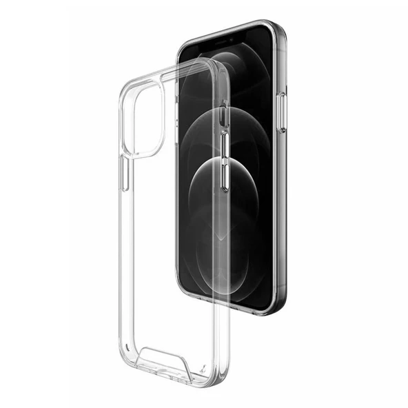 iPhone 11 Pro Max Kılıf Space Seri Lux Silikon Şeffaf Kapak ürün görseli 1