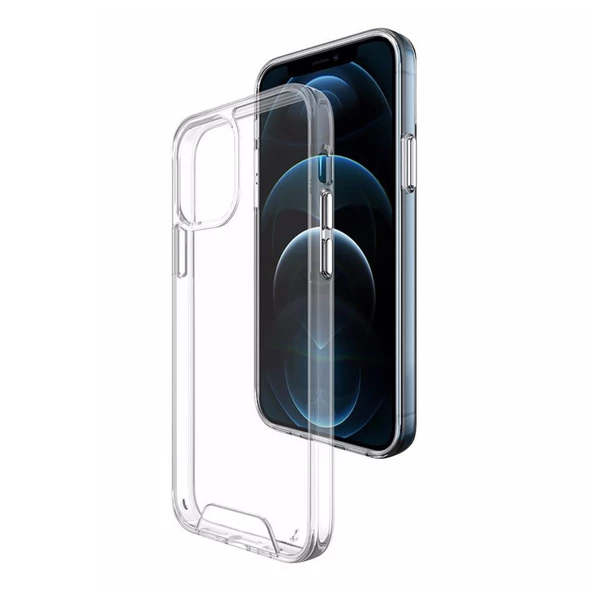 iPhone 11 Pro Kılıf Space Seri Lux Silikon Şeffaf Kapak ürün görseli 1