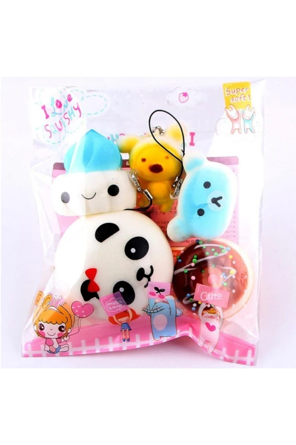 10 Adet Squishy Full Karışık Set - Yumuşacık Sık Bırak Sukuşi ürün görseli 1