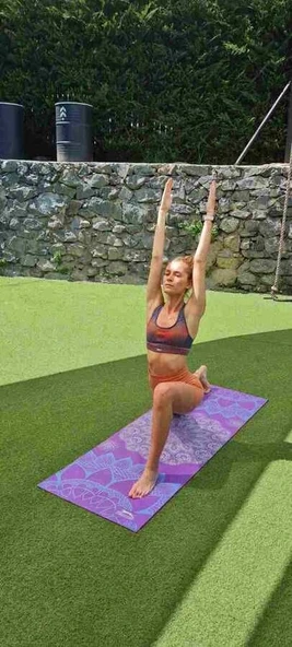 Slazenger 4mm Mor Yoga Matı - Resim 3