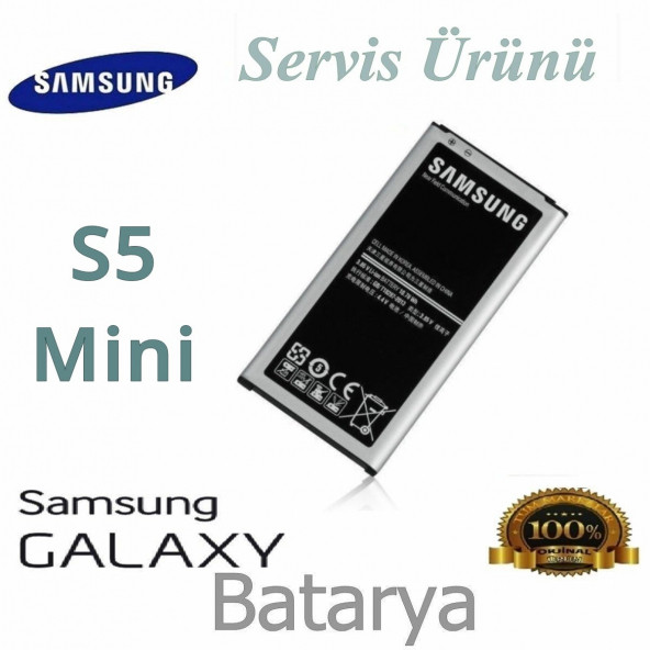 Samsung Galaxy S5 Mini Batarya Bg800Bbecww Uyumlu Yedek Batarya ürün görseli 1