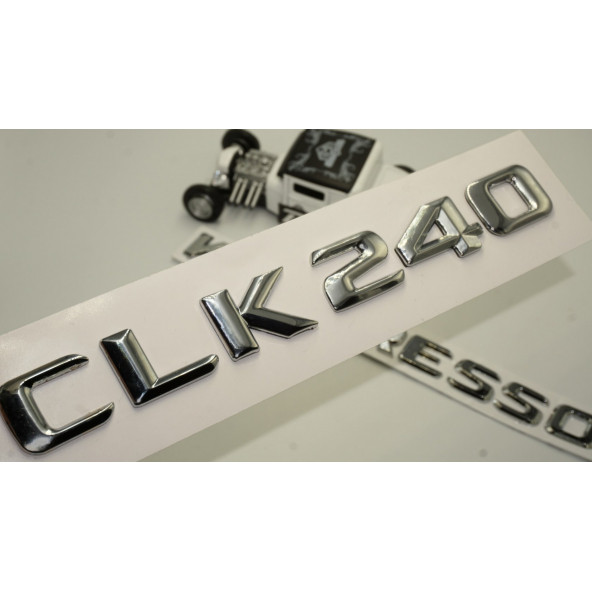 Benz CLK 240 Kompressor Bagaj Krom Metal 3M 3D Yazı Logo ürün görseli 1