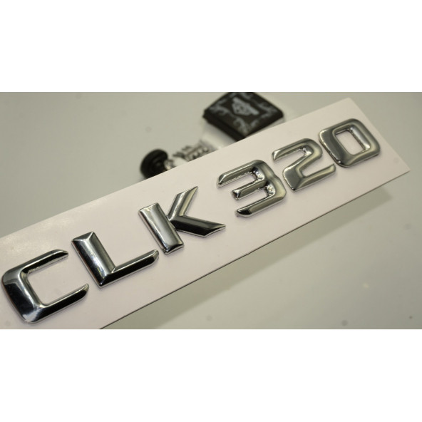 Benz CLK 320 Bagaj Krom Metal 3M 3D Yazı Logo ürün görseli 1