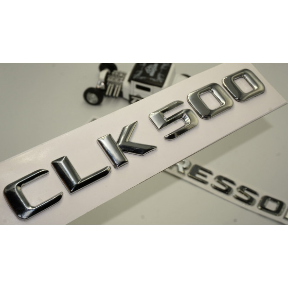 Benz CLK 500 Kompressor Bagaj Krom Metal 3M 3D Yazı Logo ürün görseli 1