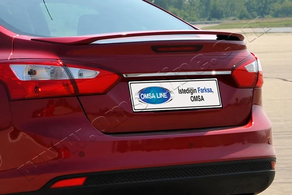 OMSA Ford Focus 3 Sedan Krom Bagaj Çıtası Plaka Üstü 2011-2018 Arası ürün görseli 1
