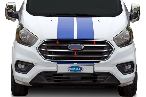 OMSA Ford Tourneo Custom VAN Krom Ön Panjur 4 Parça 2018-2023 Arası ürün görseli 1