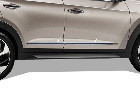 OMSA Hyundai Tucson Krom Yan Kapı Çıtası 4 Parça 2015-2020 Arası ürün görseli 1