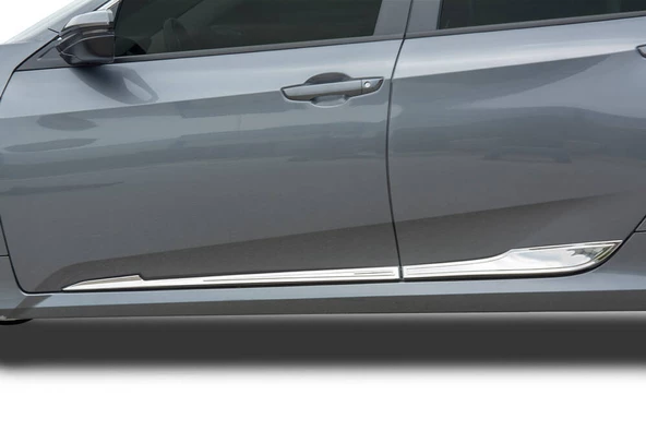OMSA Honda Civic FC5 Krom Yan Kapı Çıtası 4 Parça 2016-2021 Arası ürün görseli 1