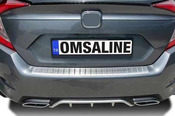 OMSA Honda Civic FC5 Krom Arka Tampon Eşiği Taşlı 2016-2021 Arası ürün görseli 1