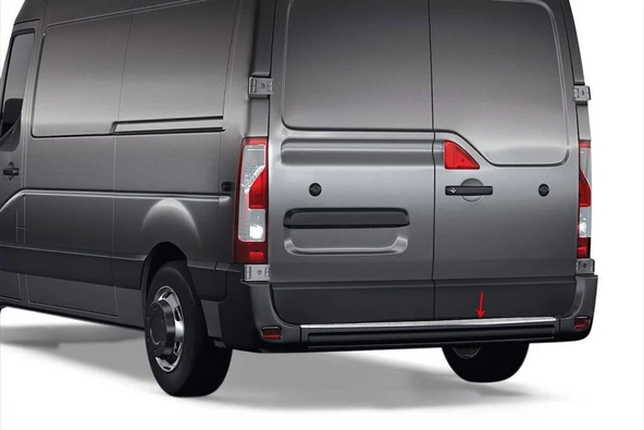 OMSA Opel Movano 3 Krom Arka Tampon Eşiği P.Çelik (Taşlı) 2010 ve Sonrası ürün görseli 1