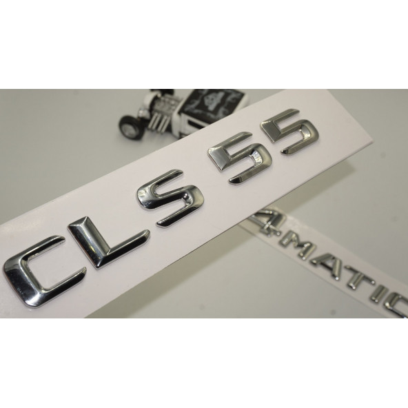 Benz CLS 55 4Matic Bagaj Krom Metal 3M 3D Yazı Logo ürün görseli 1