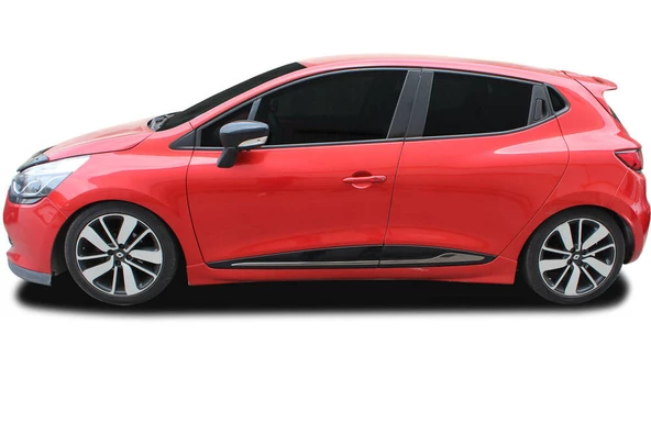 OMSA Renault Clio 4 HB Siyah Krom Cam Alt Çıtası 8 Parça 2012-2019 Arası ürün görseli 1