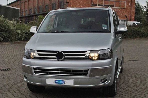 OMSA VW T5 Caravelle Krom Ön Panjur 4 Parça 2010-2014 Arası ürün görseli 1