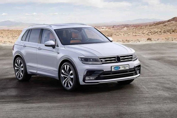 OMSA VW Tiguan Krom Far Üstü Çıta 3 Parça 2016-2020 Arası ürün görseli 1