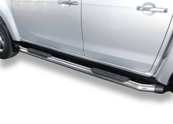 OMSA Mitsubishi L200 Amazon Yan Basamak Çap:76 Krom 2006-2015 Arası ürün görseli 1
