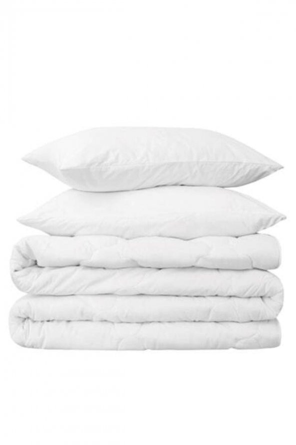 Schafer Microfiber 3 Parça Beyaz Yorgan Yastık Seti ürün görseli 1