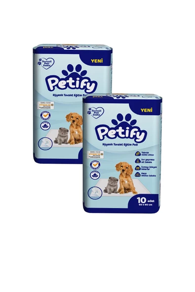 PETIFY EVCIL EGITIM PEDI 60*90 KÜÇÜK 10'LU x 2 Paket ürün görseli 1