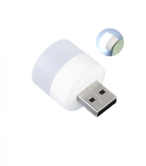 gaman Mini Taşınabilir Ampul Usb Led Gün Işığı Lamba 1 W- Gece Lambası Özellikli Powebank Pc Uyumlu ürün görseli 1