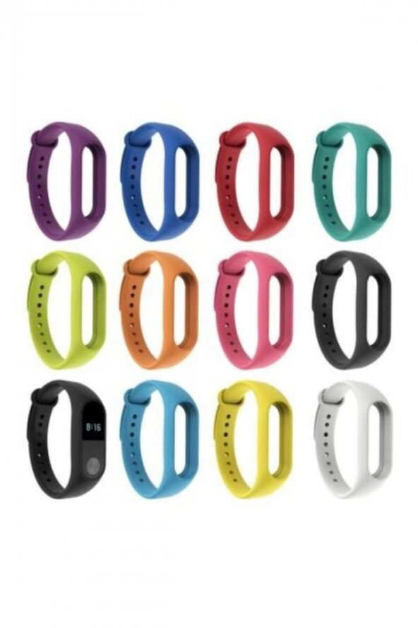 gaman Xiaomi Mi Band 5 Ve 6 Ya Uyumlu Silikon Kordon 12 Li Set ürün görseli 1