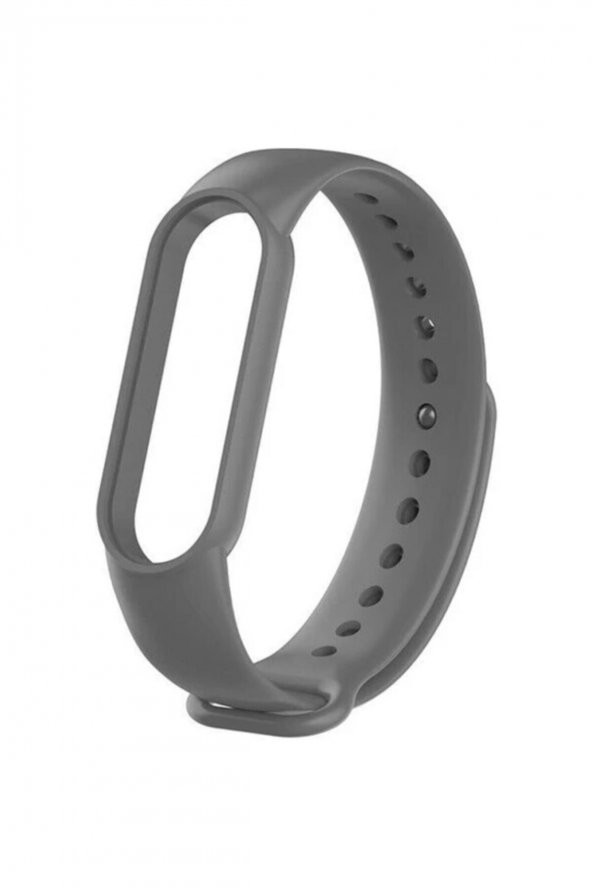 gaman Mi Band 5 - 6 Uyumlu Silikon Akıllı Bileklik Kordonu - Füme ürün görseli 1