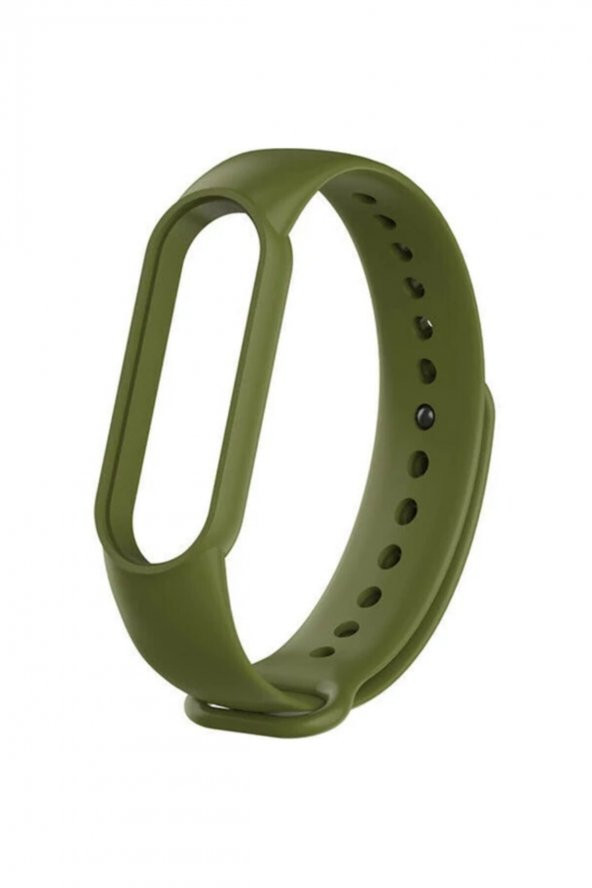 gaman Mi Band 5 - 6 Uyumlu Silikon Akıllı Bileklik Kordonu - Haki Yeşil ürün görseli 1