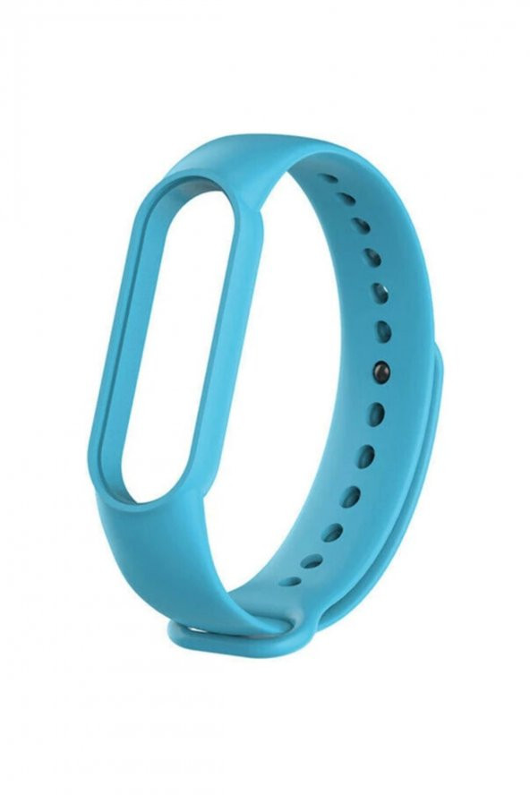 gaman Mi Band 5 - 6 Uyumlu Silikon Akıllı Bileklik Kordonu - Açık Mavi ürün görseli 1