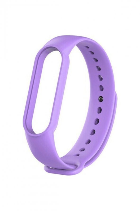gaman Mi Band 5 - 6 Uyumlu Silikon Akıllı Bileklik Kordonu - Lila ürün görseli 1