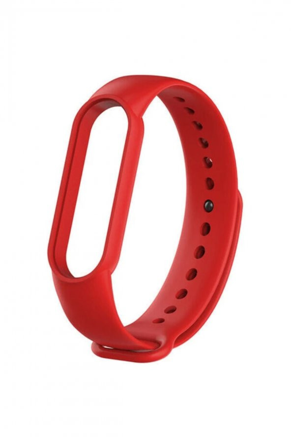 gaman Mi Band 5 - 6 Uyumlu Silikon Akıllı Bileklik Kordonu - Kırmızı ürün görseli 1
