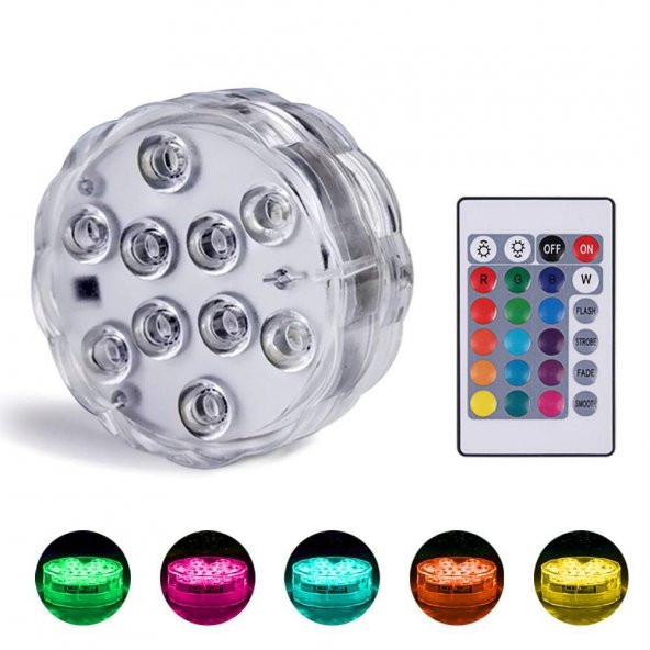 gaman Su geçirmez 10 Led RGB Dekoratif Mekan Ledi ürün görseli 1