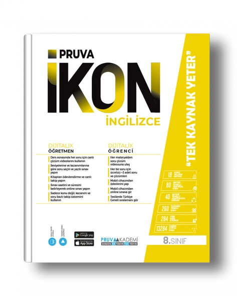 Pruva Akademi 8. Sınıf İngilizce İkon Konu Anlatımlı ürün görseli 1