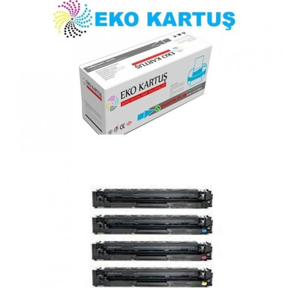 Eko Kartuş Hp Colour Laserjet Pro M280 (CF500-CF501-CF502-CF503)(202A) Set Muadil Toner ürün görseli 1