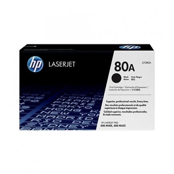 Hp Cf280A 80A Siyah Toner ürün görseli 1