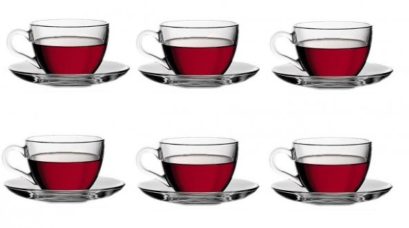 Paşabahçe 97948 basic cam çay fincanı - çay fincanı seti ürün görseli 1