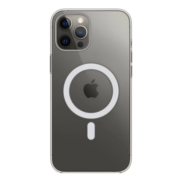 iPhone 11 Pro Kılıf Magsafe Özellikli Şeffaf Silikon Kapak ürün görseli 1