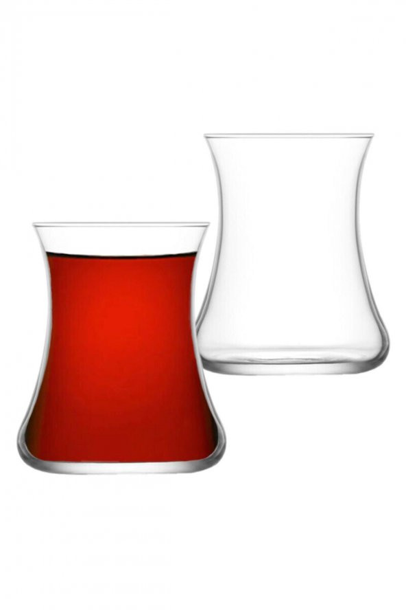 Lav lal cam çay bardağı - 12 li çay bardak ürün görseli 1
