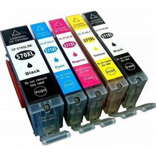 Eko Kartuş Canon Pixma MG-5752 5 Renk PGI-570 CLI-571 Muadilkartuş, ürün görseli 1